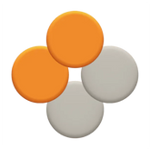 Freestyle Ear Pads in Greige & Orange